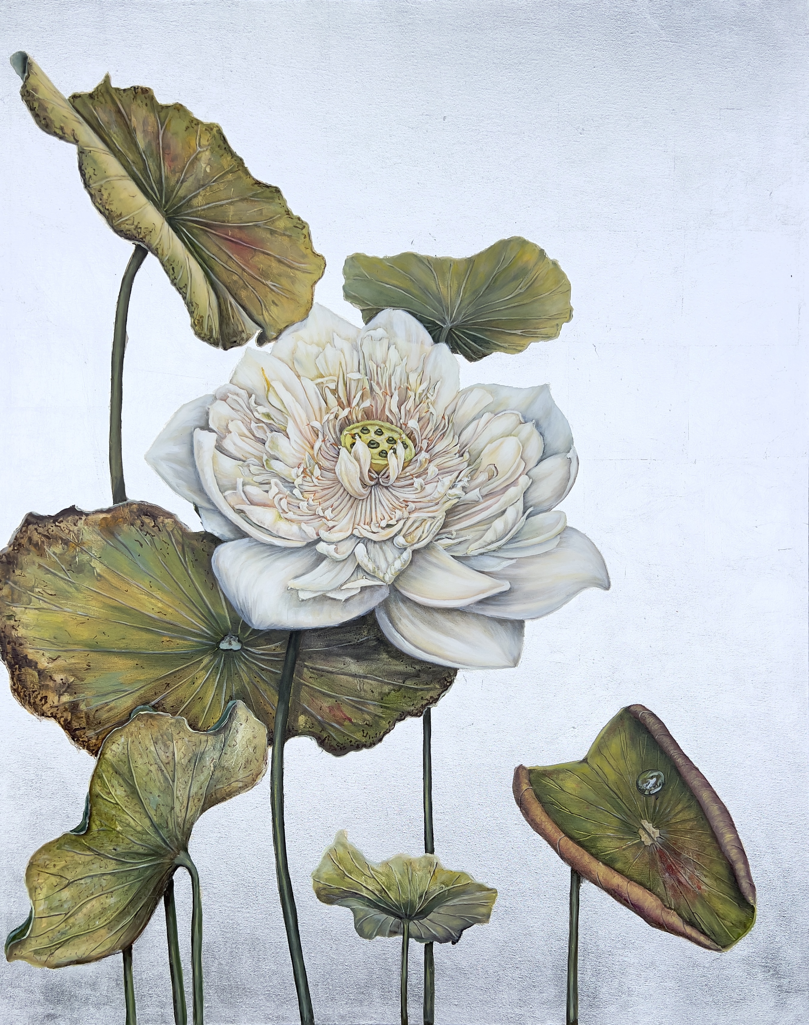 Painting, Studio Fine Art Gallery @ Affordable Art Fair, Daria Ivashchenko, Lotus flower 2